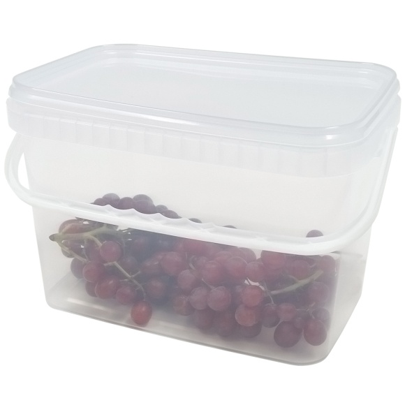 Läbipaistev kaanega ämber, 5 l