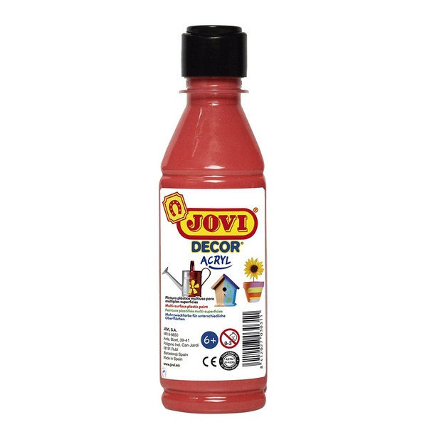 Akrüülvärv JOVIDECOR 250 ml punane