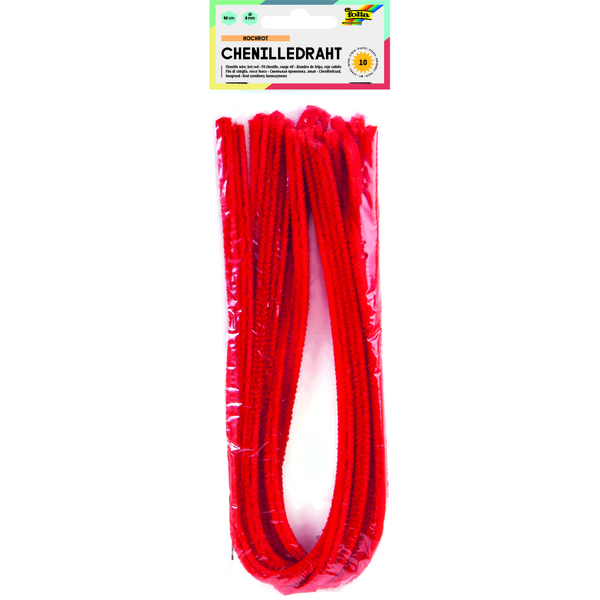 Karvatraadid 50cm x Q8mm 10 tk  punane