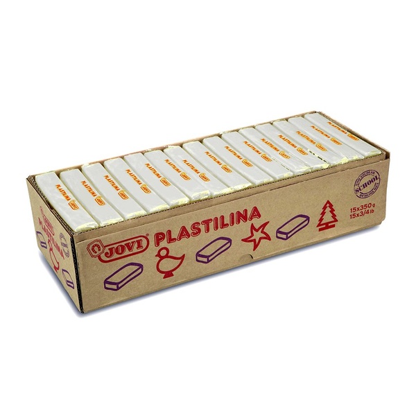 Plastiliin JOVI 350g valge