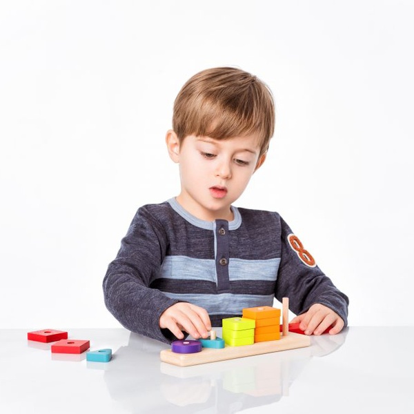 Puidust värvi ja kujundi sorteerimismäng CUBIKA image 4