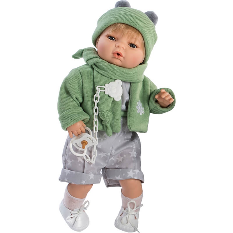 BERBESA Nukk RAUL 42 cm rohelise kampsuniga