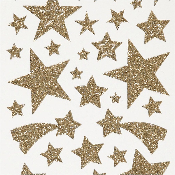Kleepsud 10x24 cm/ glitter tähed image 2