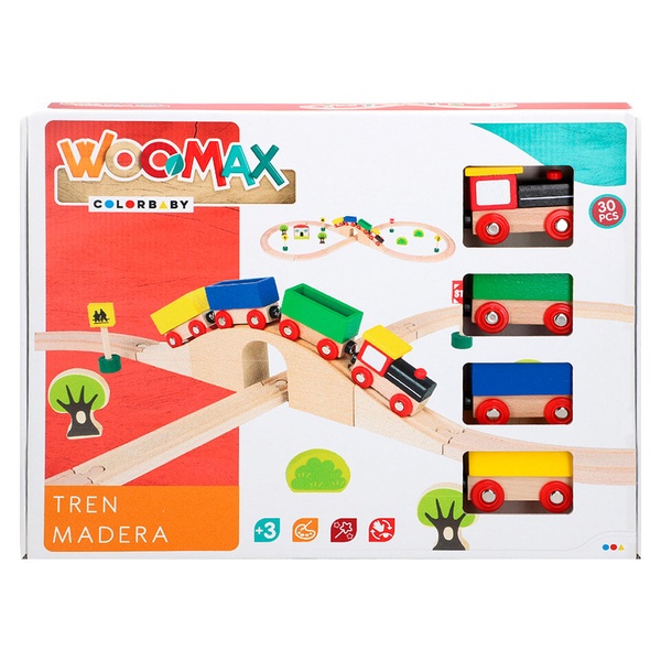 Puidust rongirada 30 osa WOOMAX image 3
