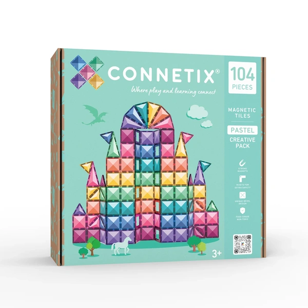 Magnetklotsid Connetix 104 tk Pastel Creative Pack