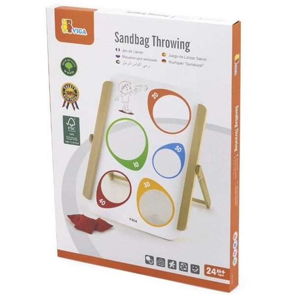 Viga Toys puidust viskemäng oakottidega image 2