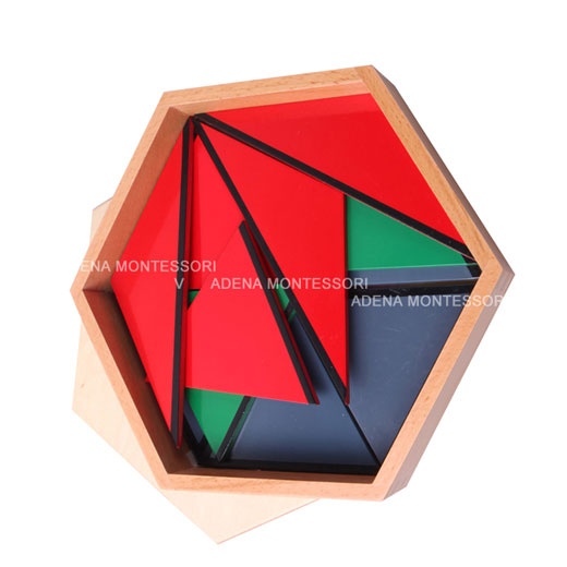Montessori konstrueerimise komplekt kolmnurkadega image 6