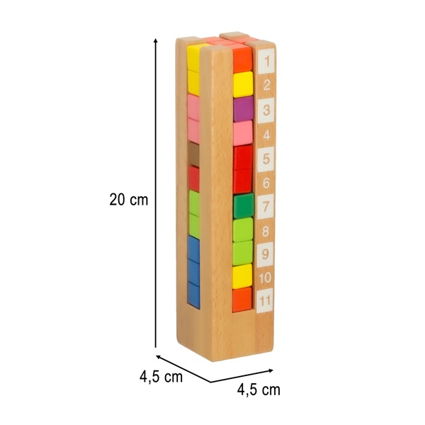Montessori puidust pusleklotsid lastele – värvilised õppeklotsid image 6