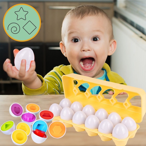 Montessori puslemäng – sobita munad, värvid ja kujundid image 3