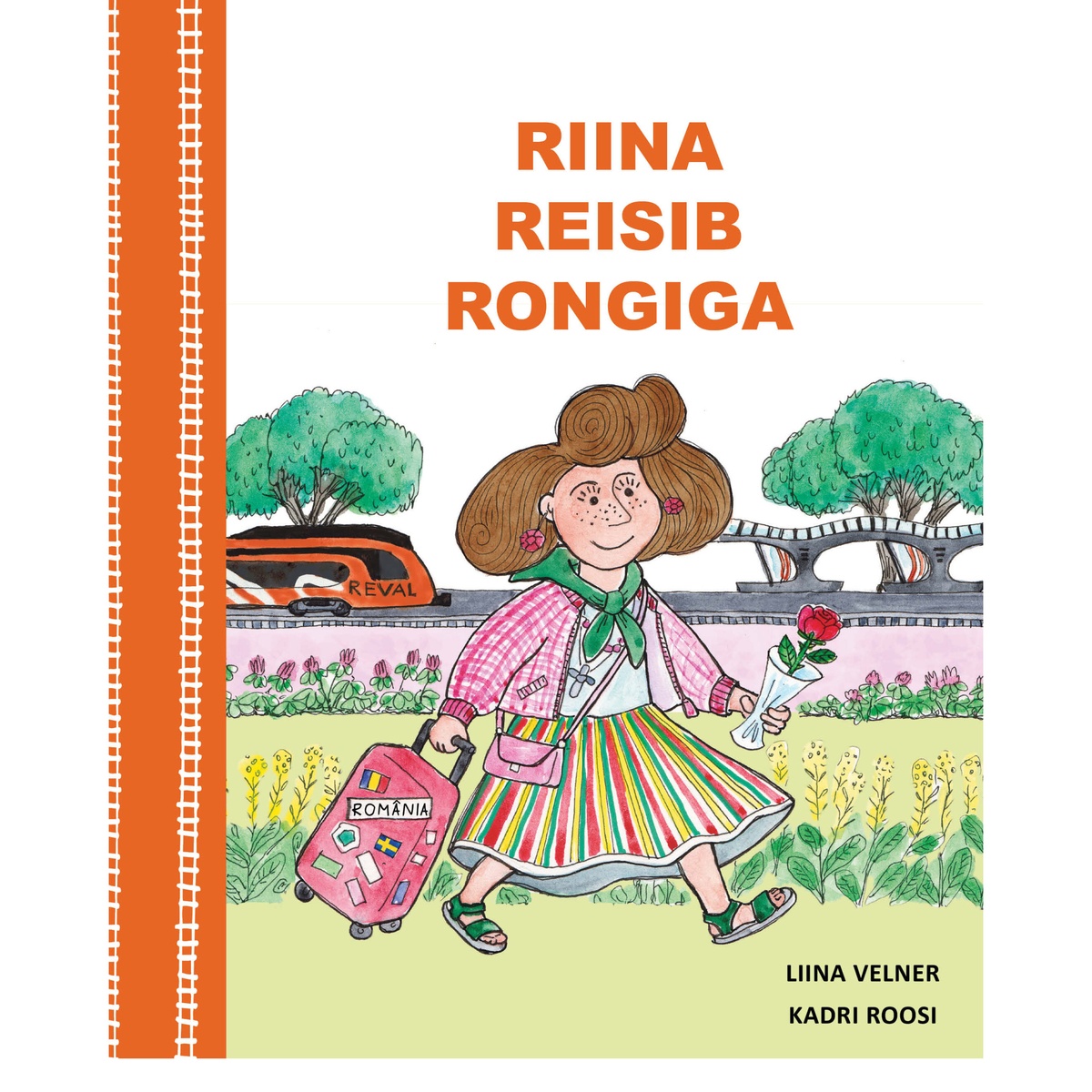 Kõnearenduslik pildiraamat "Riina reisib rongiga"