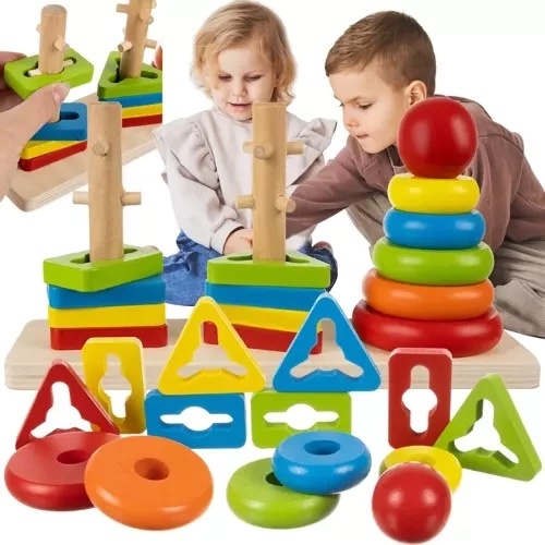 Puidust sorteerimispusle KRUZZEL
