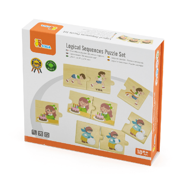 Viga Toys puidust sobitusmäng "Igapäevased tegevused" image 2