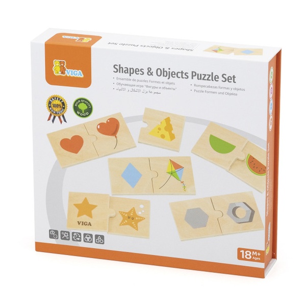 Viga Toys puidust sobitusmäng "Kujundid" image 2