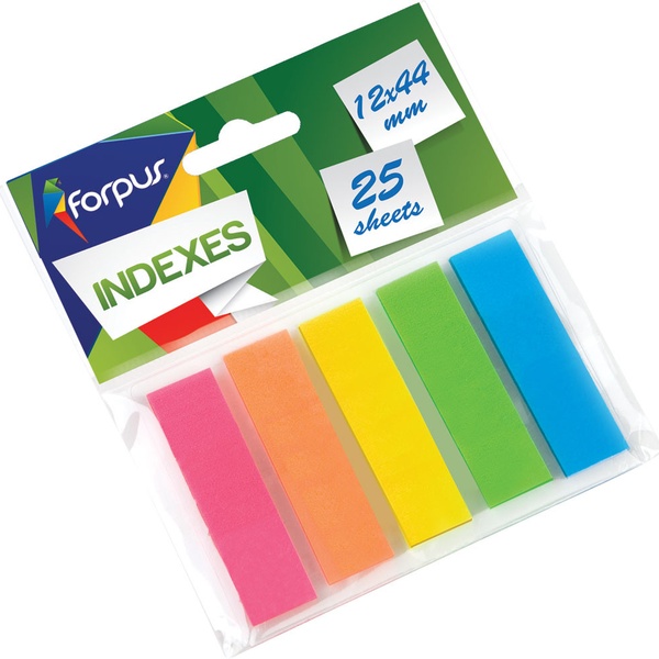 Indeksid plastikust 5 värvi