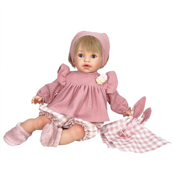 NINES nukk NOA heledate juustega 45 cm, nutab