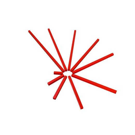 Montessori pikad punased pulgad image 5