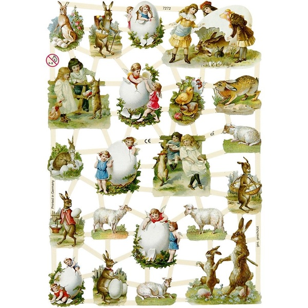 Vintage Die-Cuts 16,5x23,5 cm/ 3 lehte LIHAVÕTTED II