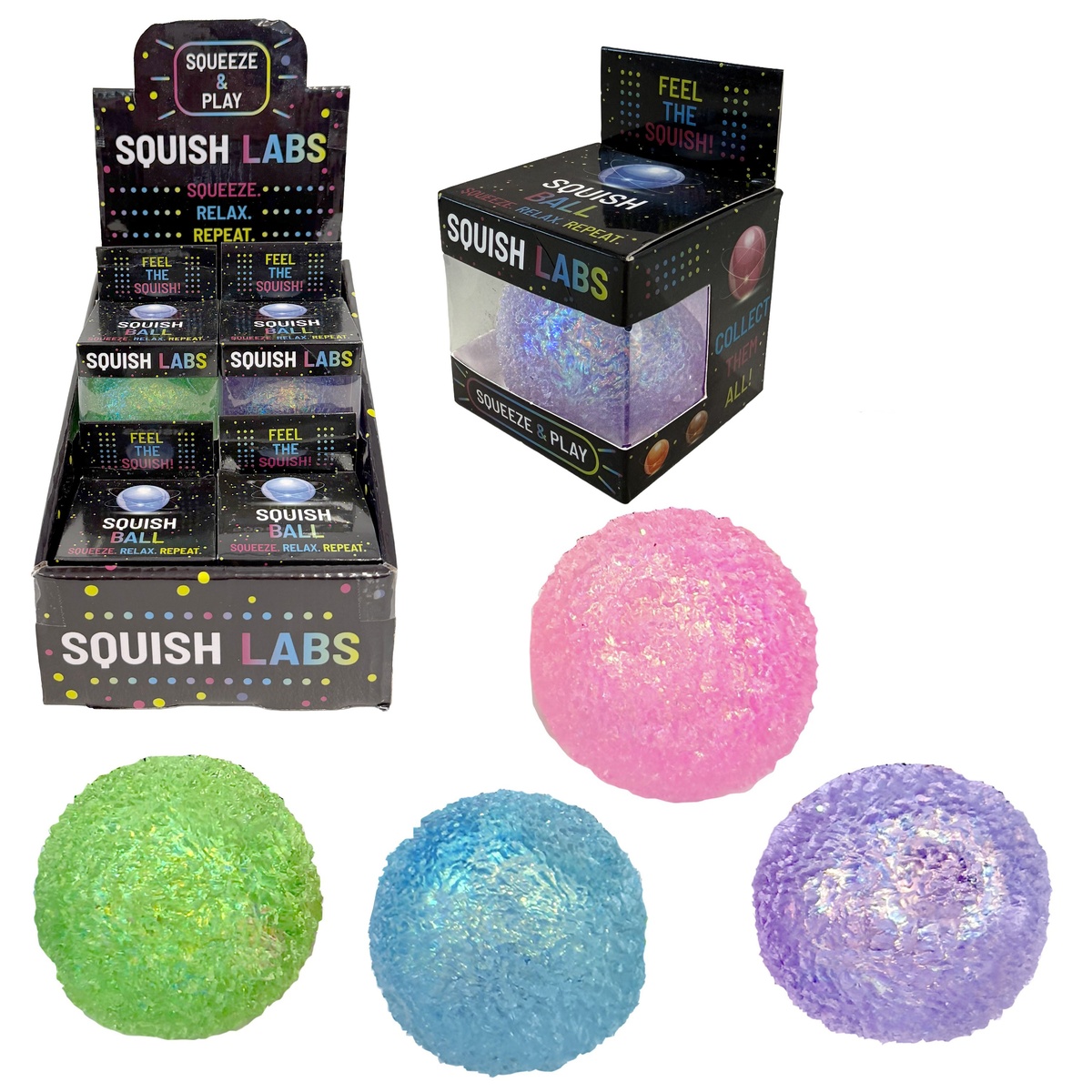 Stressipall/Mudimispall, Squish Ball, 6 cm