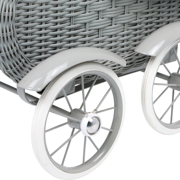 Nukuvanker "Vintage" punutud korviga, hall image 3