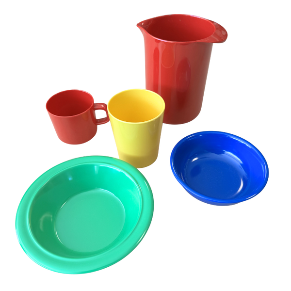 Laste nõude komplekt kannuga VÄRVILINE image 1