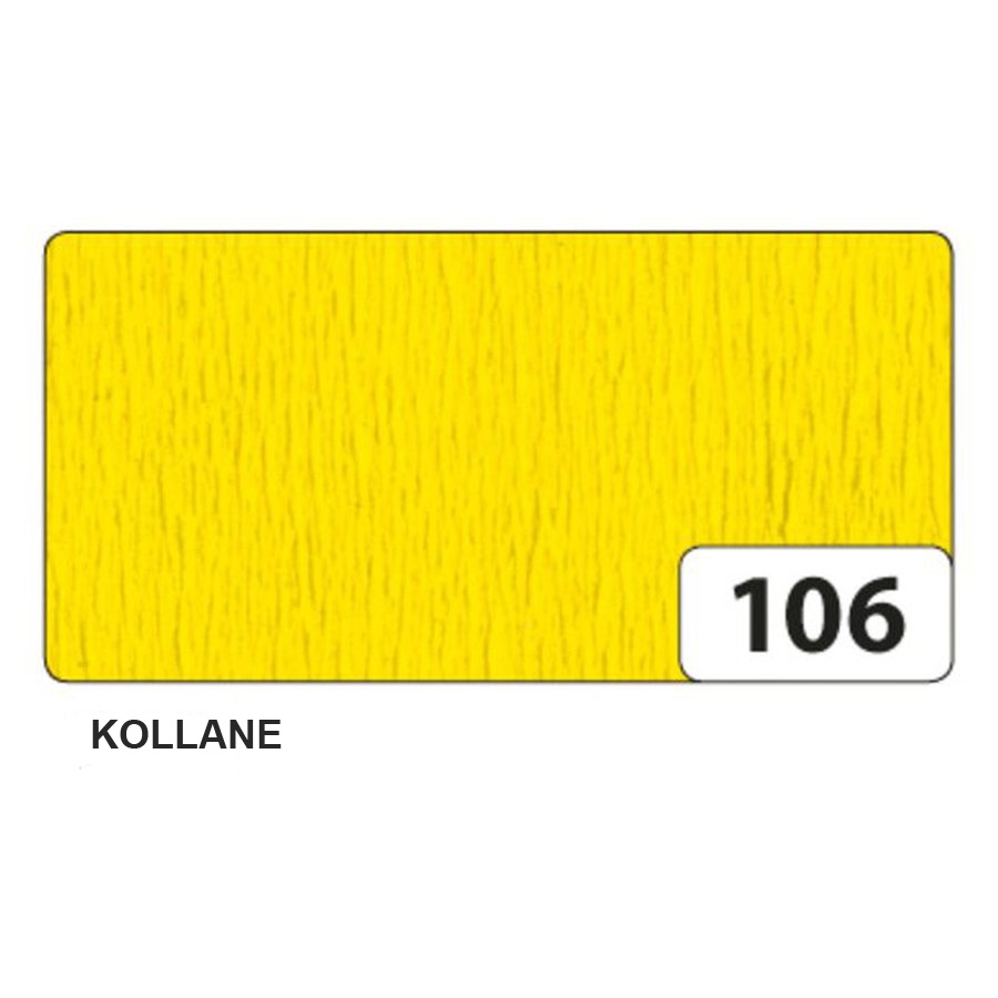Krepp-paber FOLIA kollane 250x50 cm