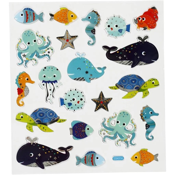 Kleepsud 15x16,5 cm  Mereloomad