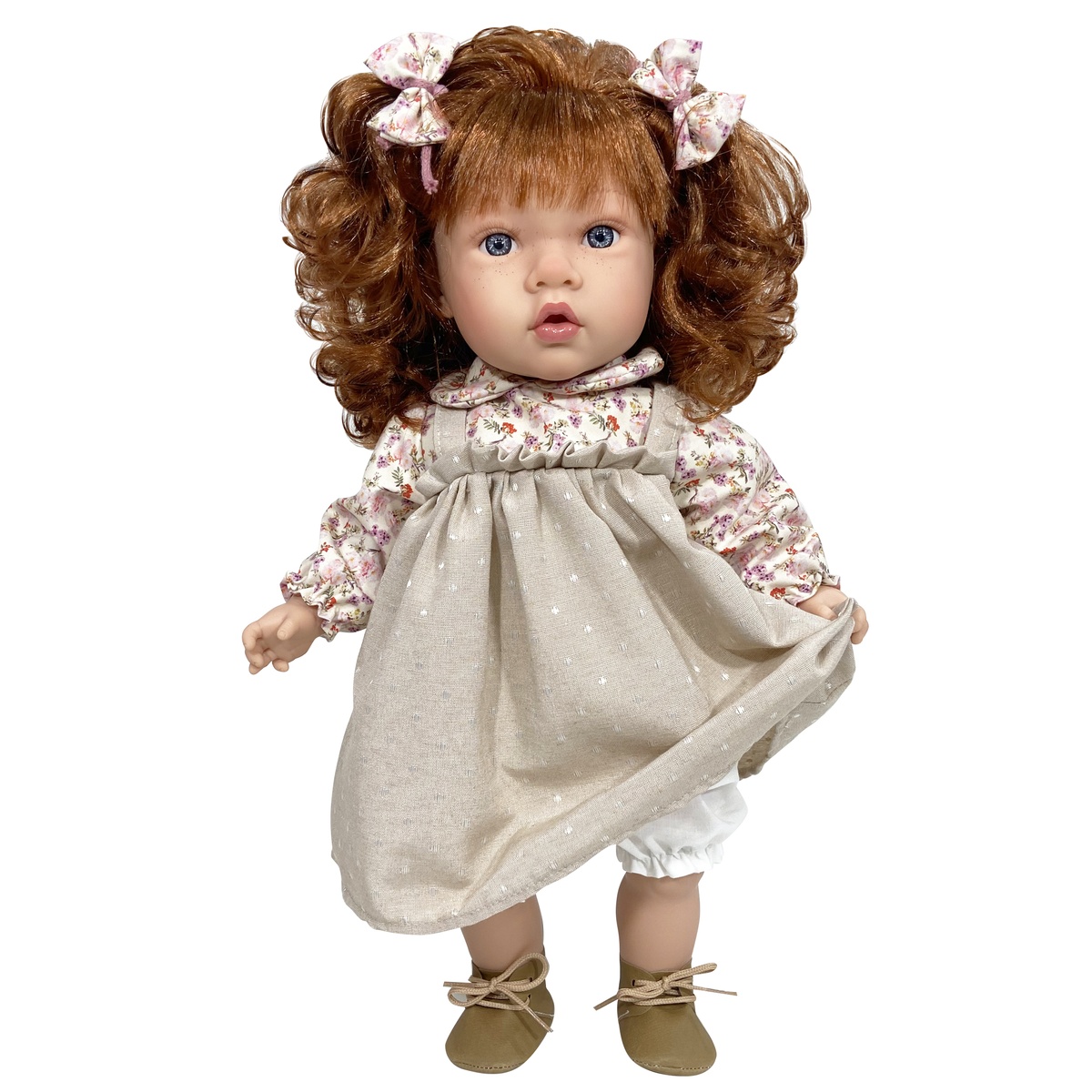 NINES nukk SUSETTE punaste juustega 45 cm