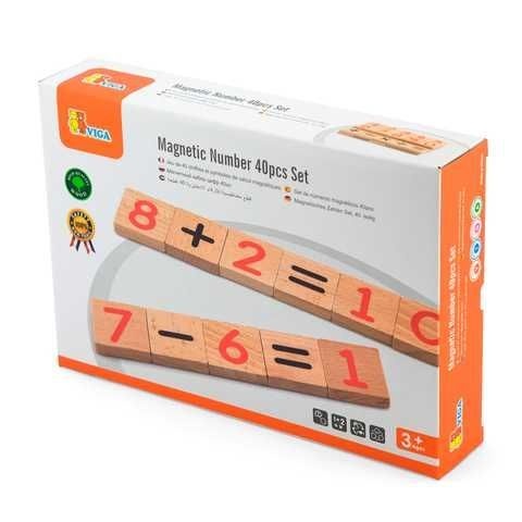 Viga Toys puidust magnetnumbrite komplekt arvutamiseks image 3