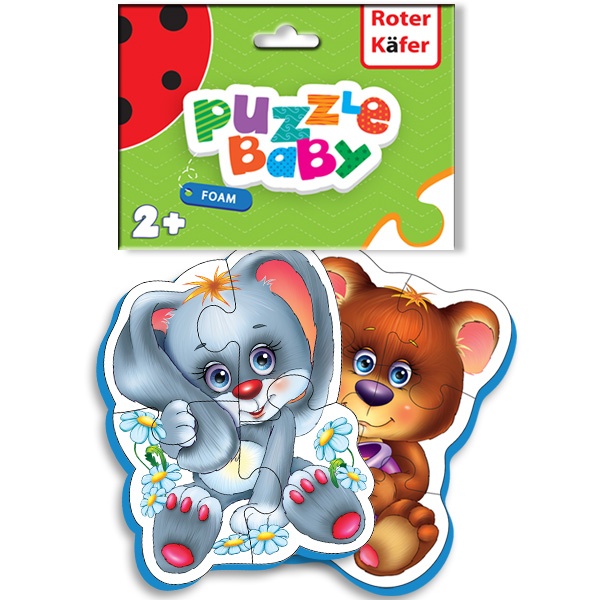 Pehme pusle Roter Käfer 2 tk: jänes ja karu