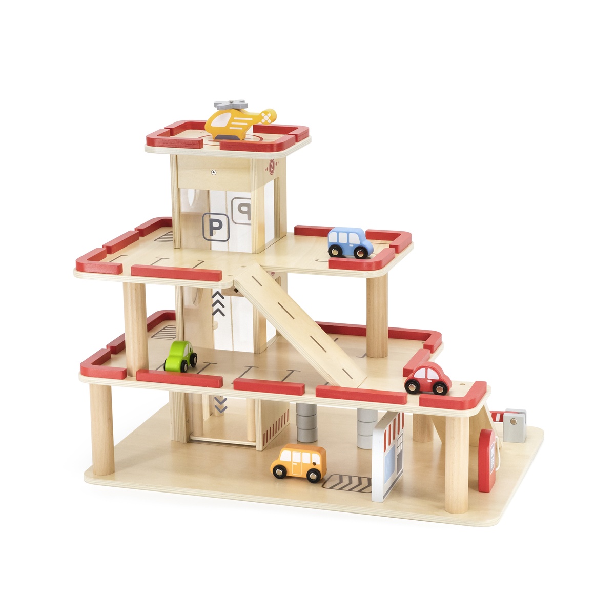 Viga Toys puidust parkimismaja