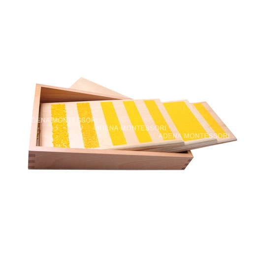 Montessori puutetaju sile-kare tahvlid karbis image 4