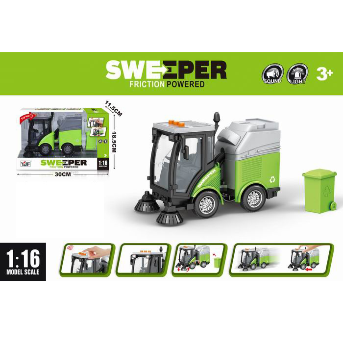 Mängu tänavapuhastusauto 1:16