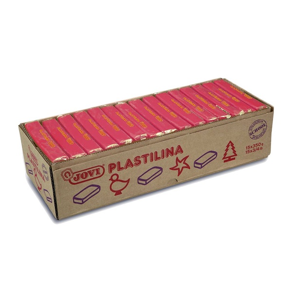 Plastiliin JOVI 350g rubiinpunane