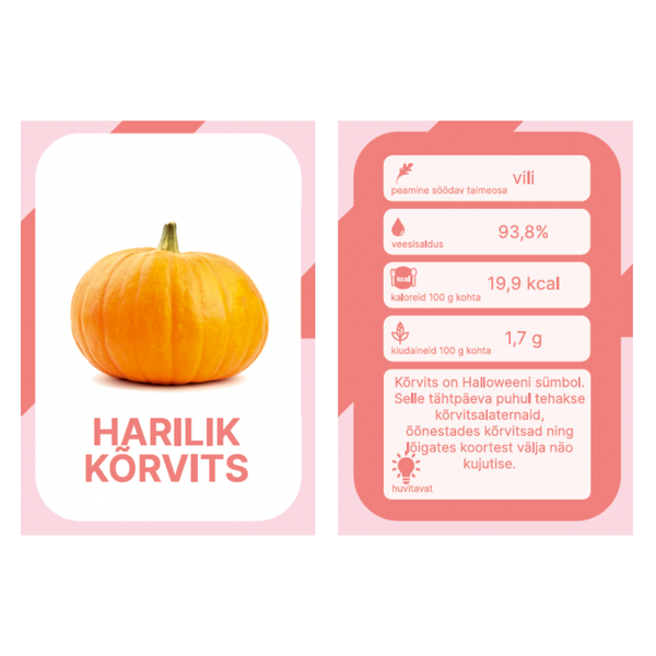 Õppekaardid - Eesti köögi- ja juurviljad  image 3