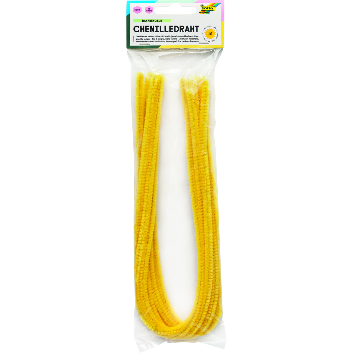 Karvatraadid 50cm x Q8mm 10 tk  kollane