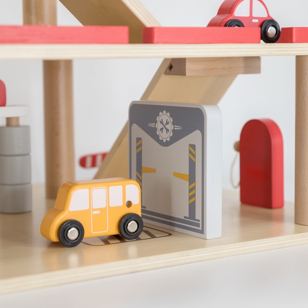 Viga Toys puidust parkimismaja image 3
