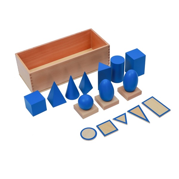 Montessori 3D geomeetriliste kujundite komplekt image 1