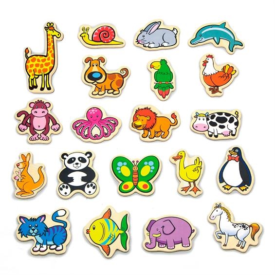 Viga Toys puidust magnetloomad 20 tk