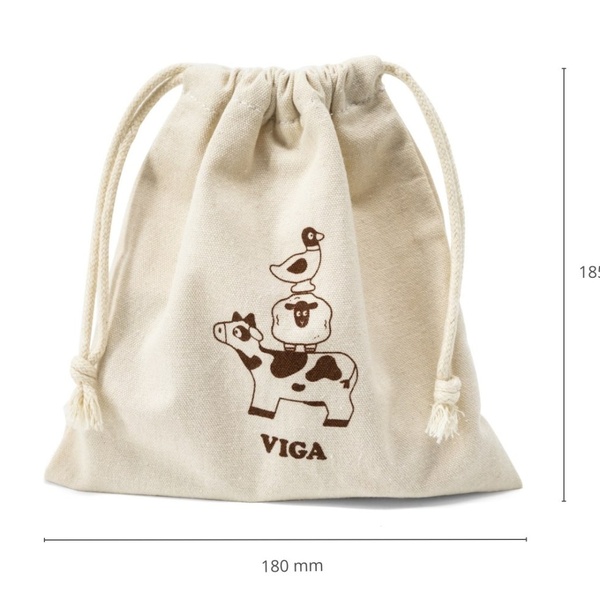 Viga Toys puidust virnastamismäng Talu image 6