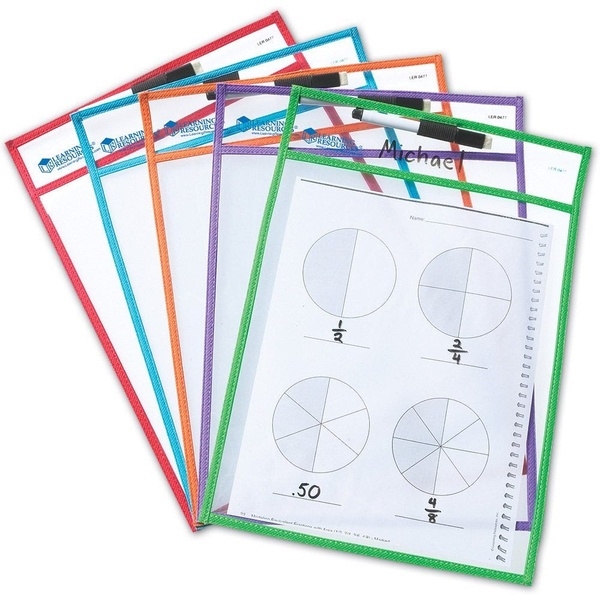 Kirjuta ja pühi puhtaks – taskud  (komplektis 5 tk) image 2